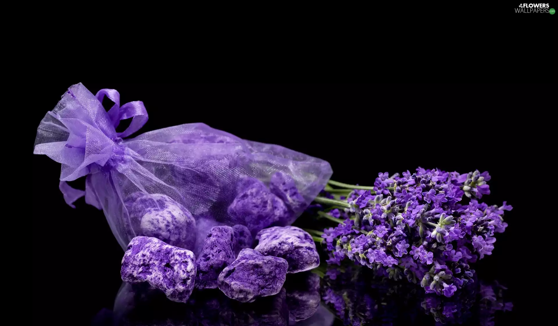 lavender, salt, purple, bag
