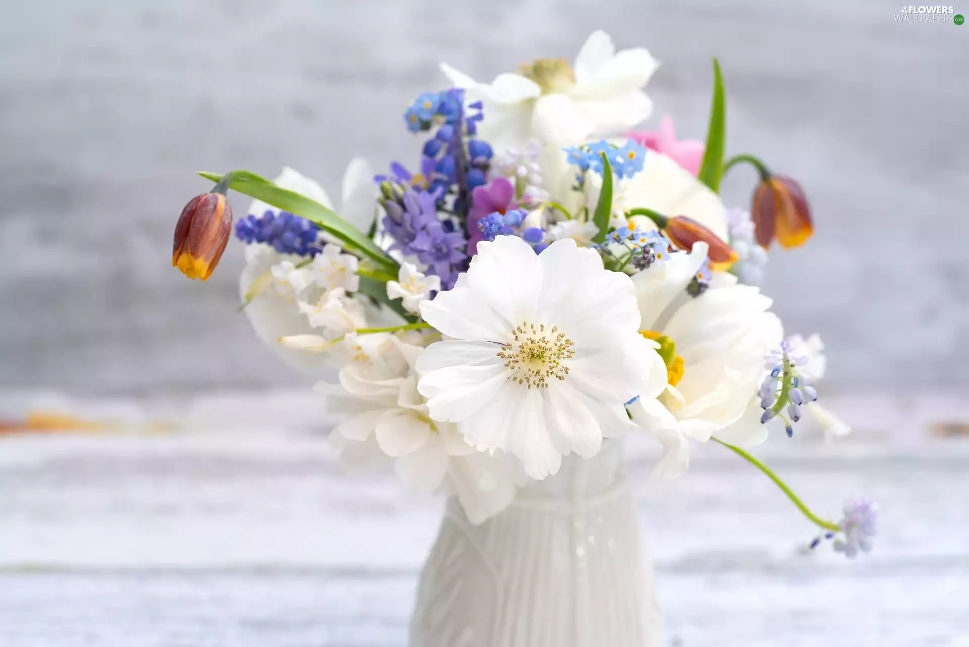 Bouquet of Flowers, vase