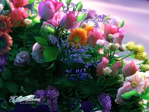 different, flowers, Kagaya, bouquet, graphics