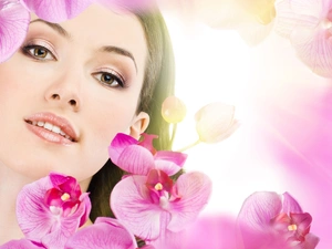 orchids, Women, make-up