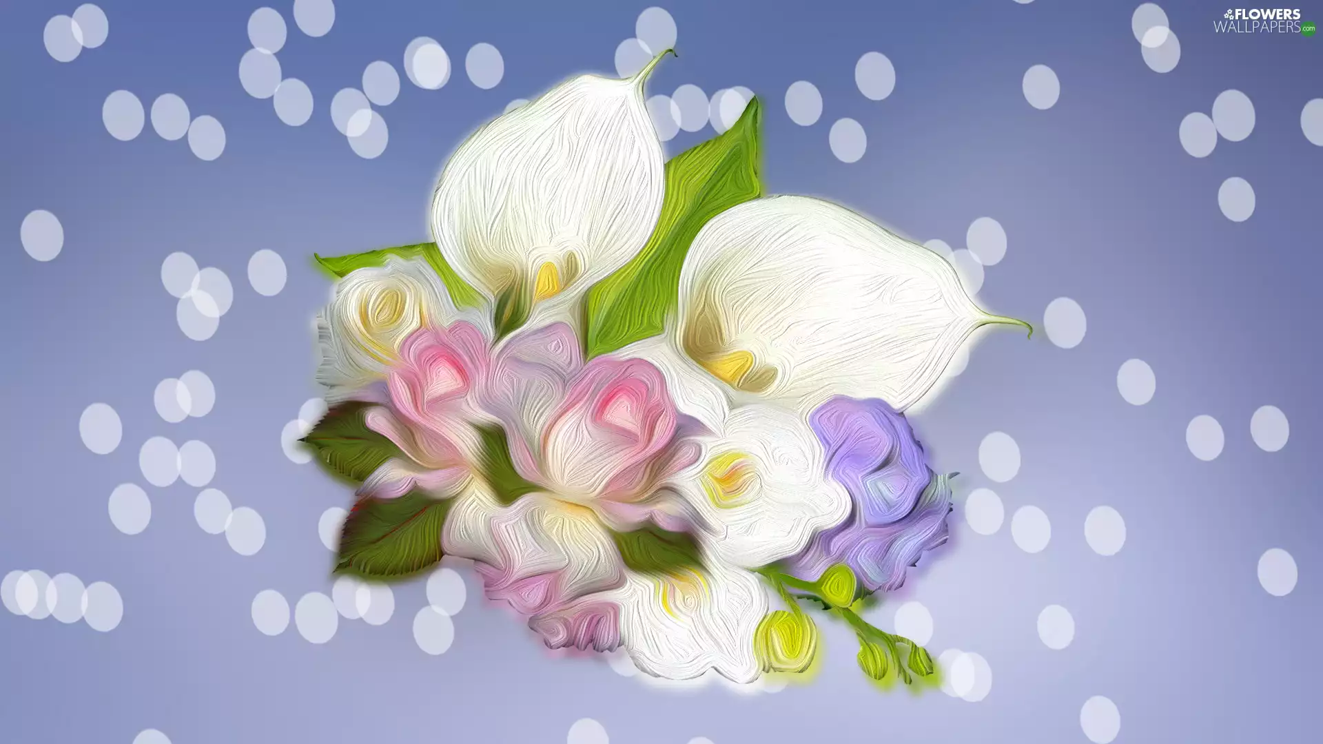 2D, Flowers, bouquet