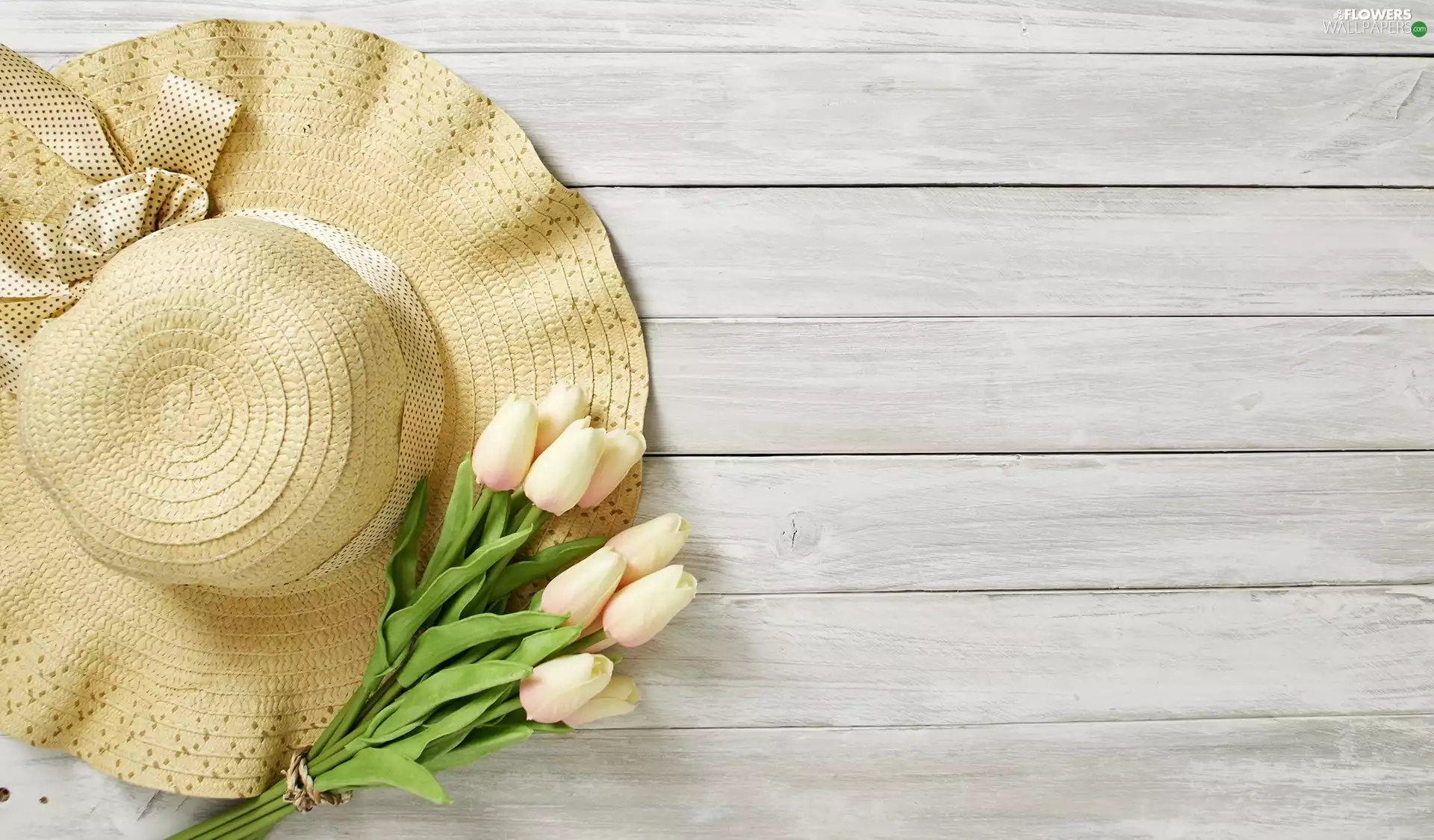 Tulips, boarding, Artificial, Flowers, Hat