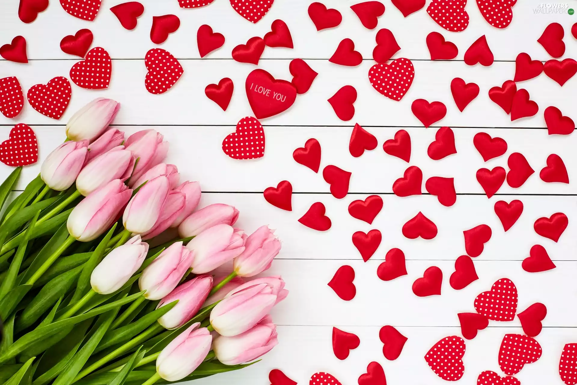heart, boarding, Pink, Tulips, bouquet