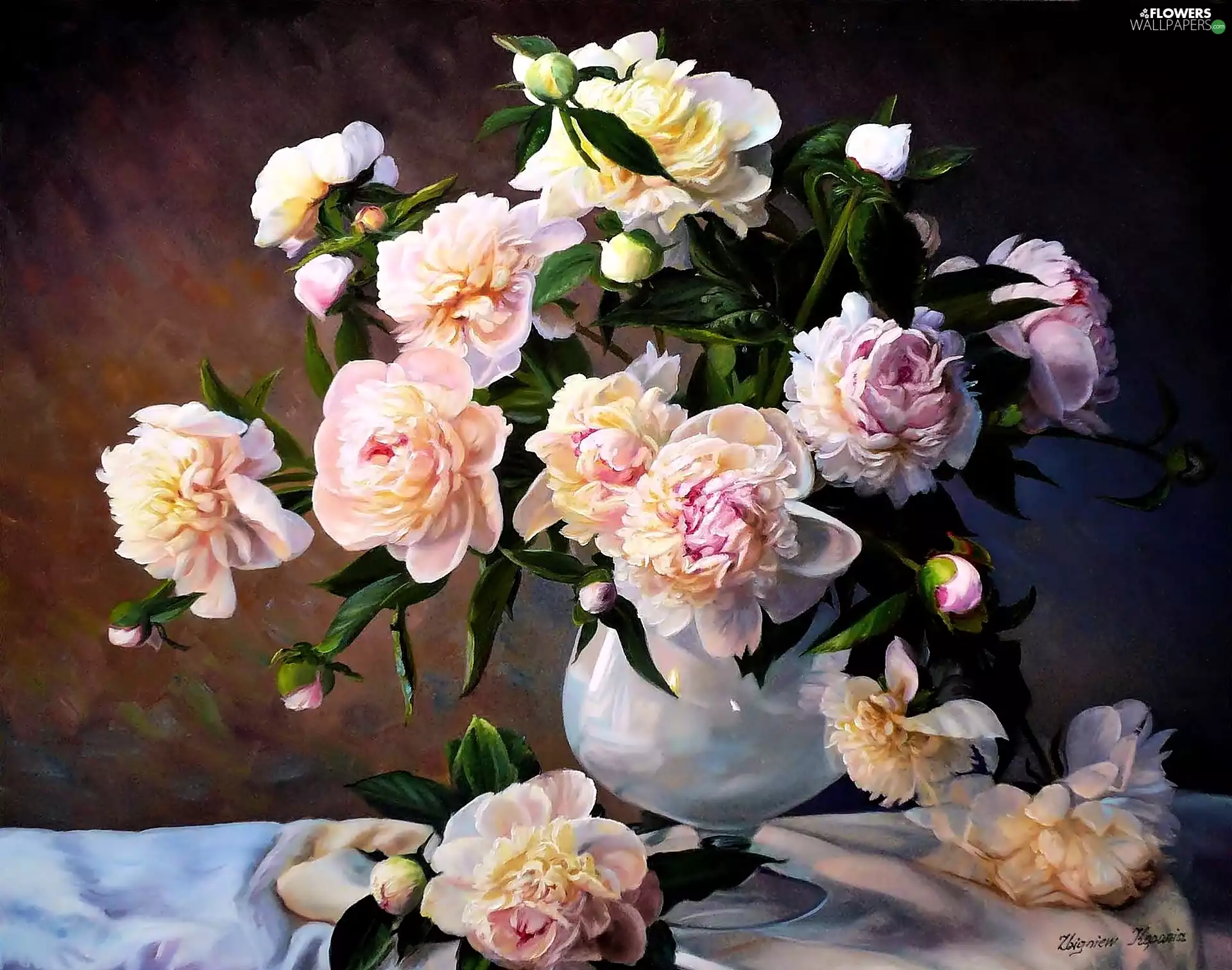 peony, Zbigniew Kopania, bouquet
