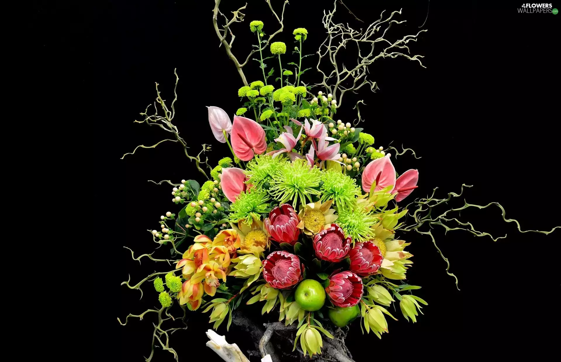 composition, bouquet, flowers