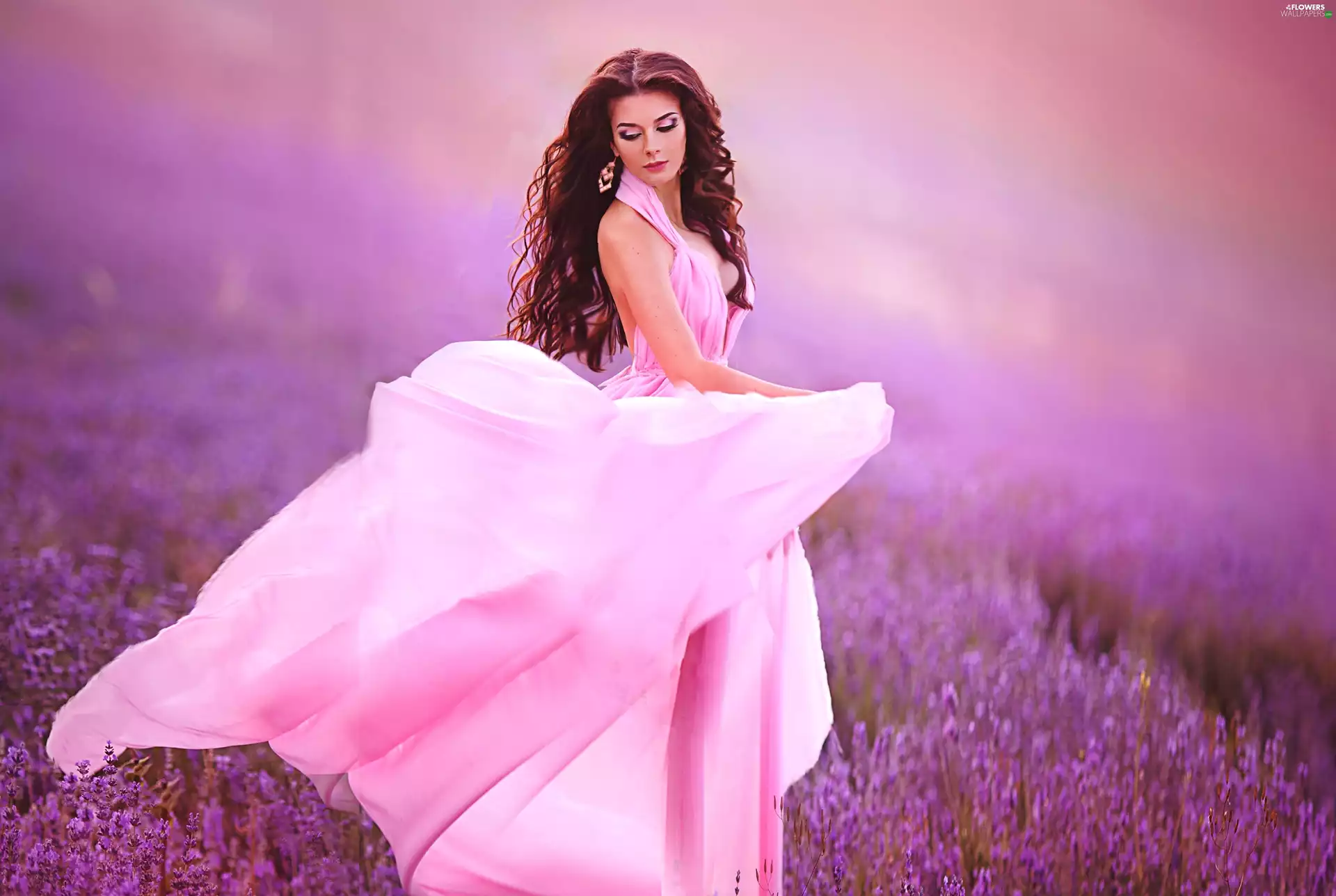 Dress, Women, lavender