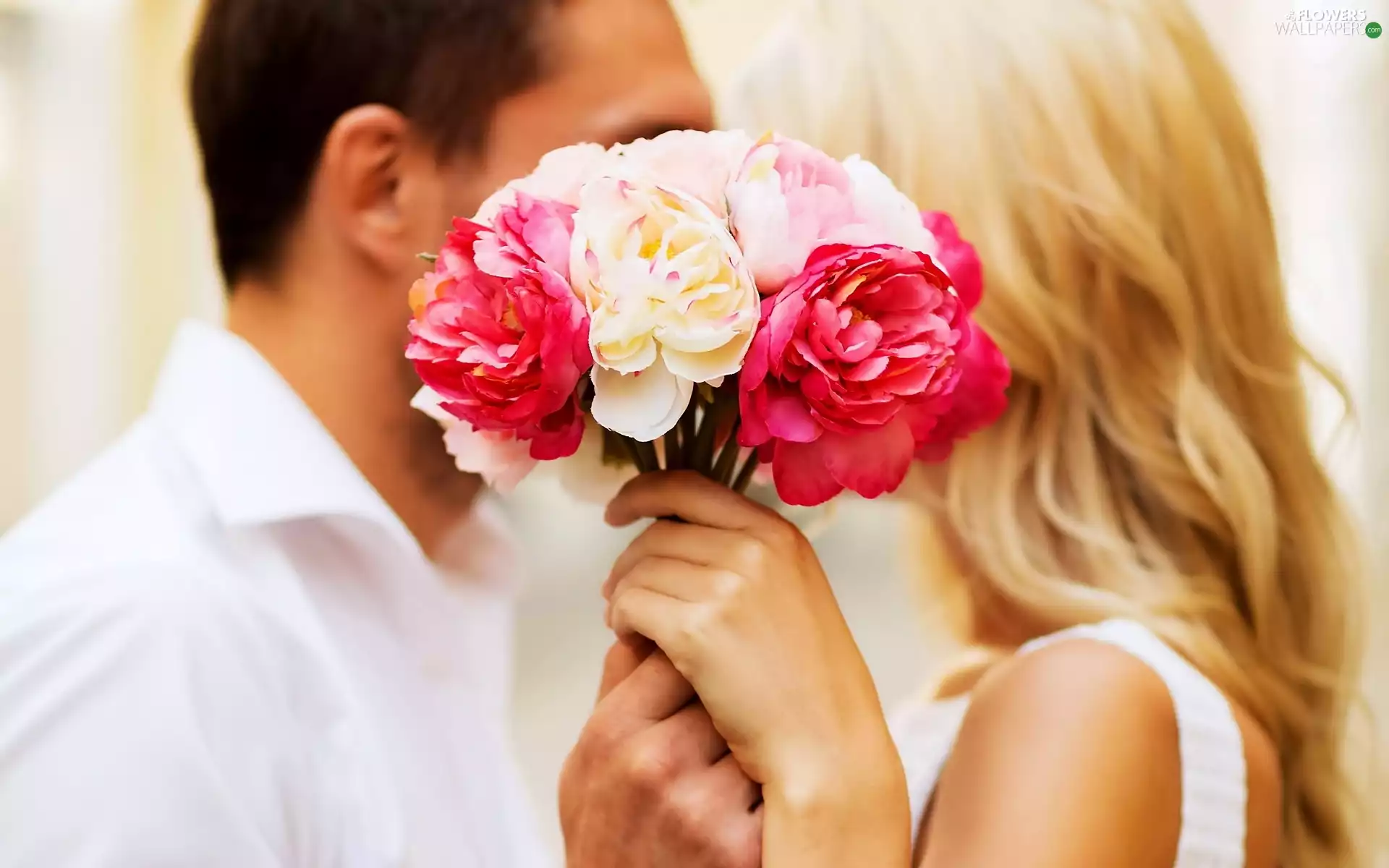 Flowers, lovers, bouquet