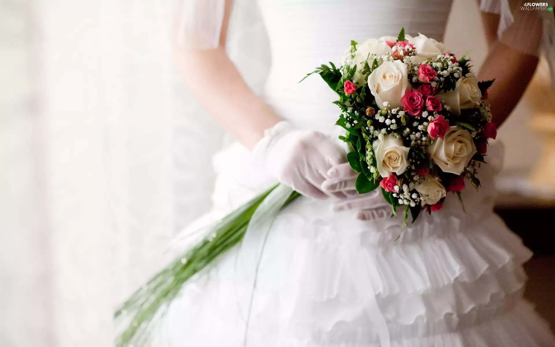 Flowers, marriage, Dress