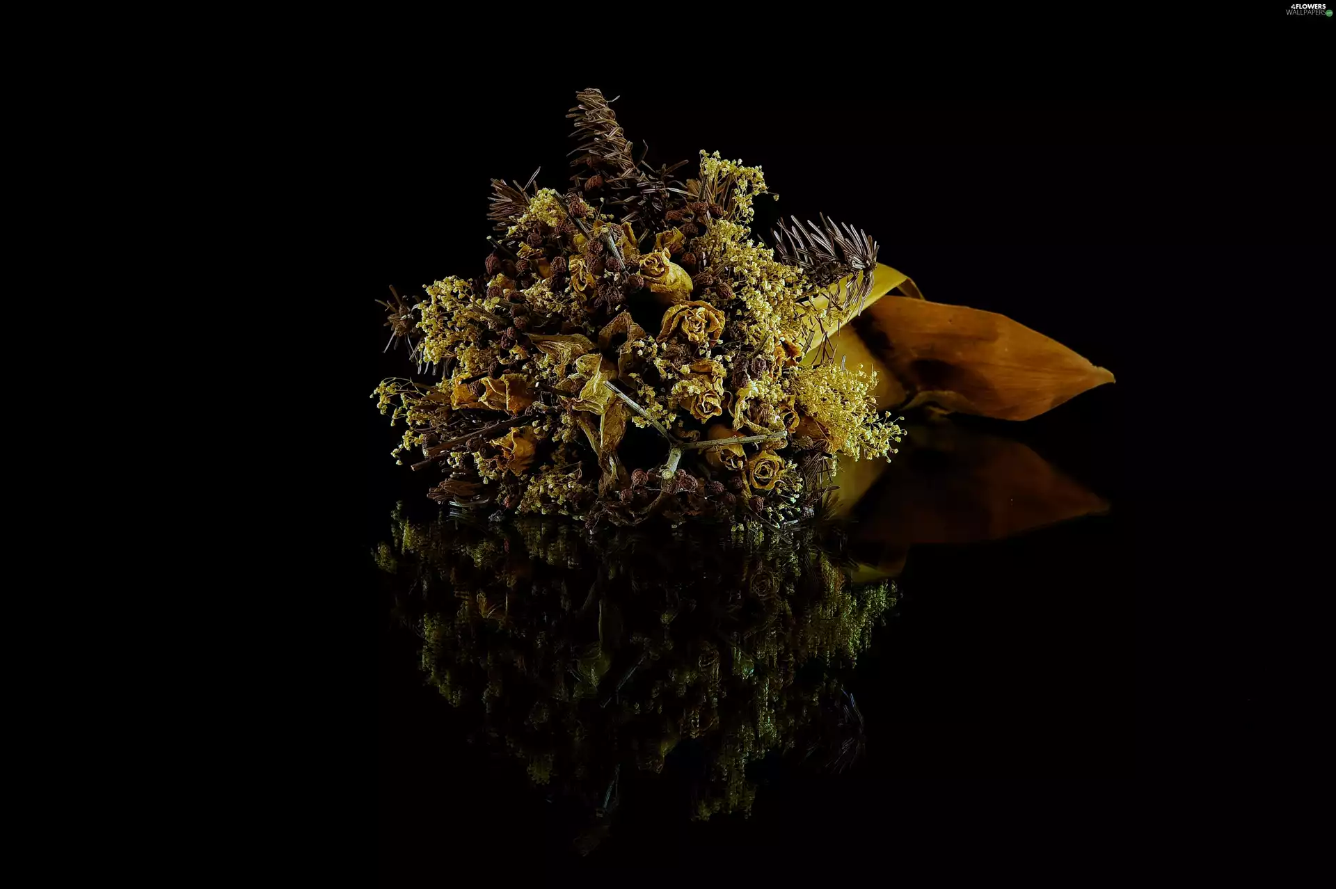 flowers, bouquet, Dry