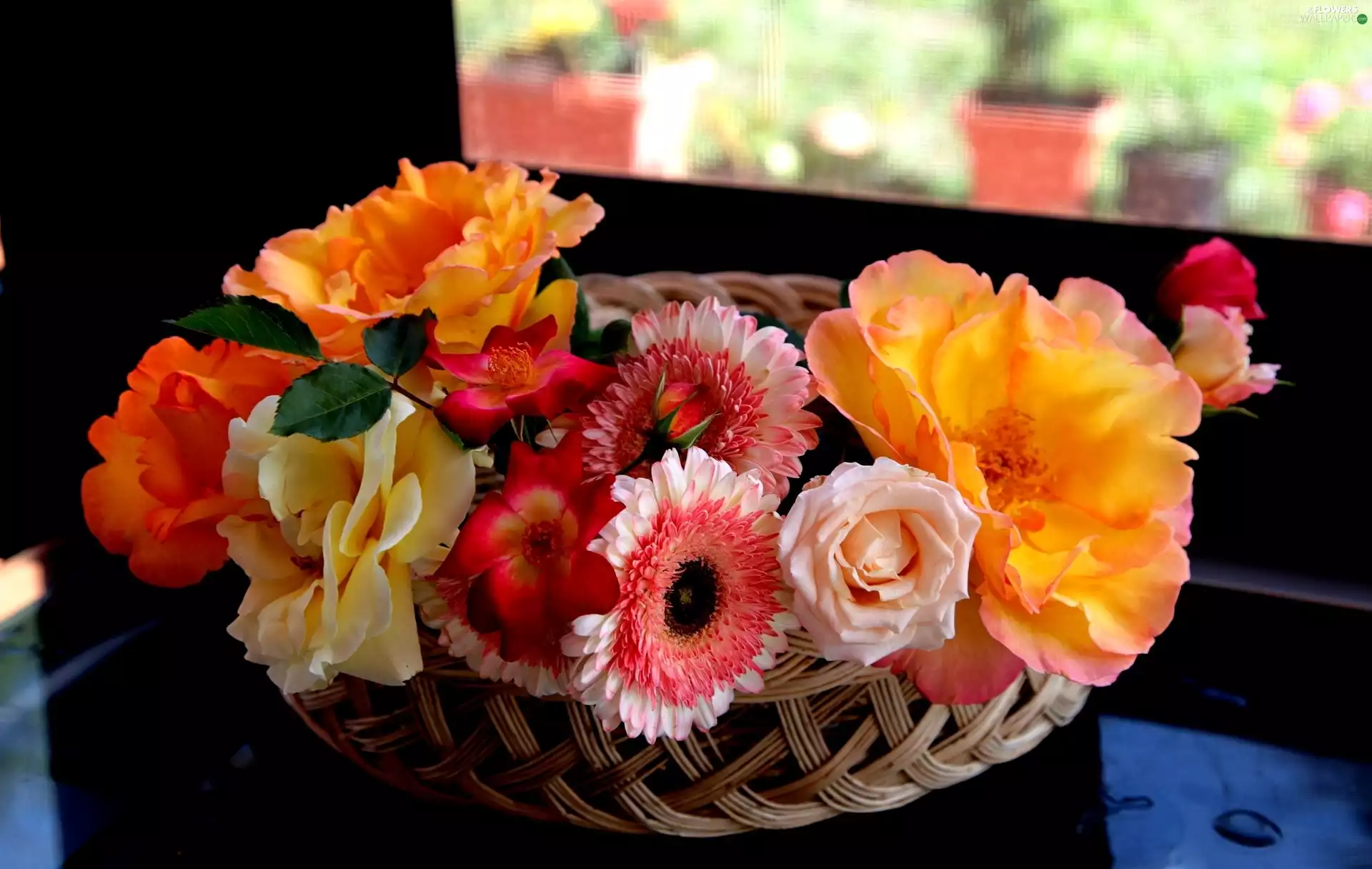 flowers, bouquet, multicolored