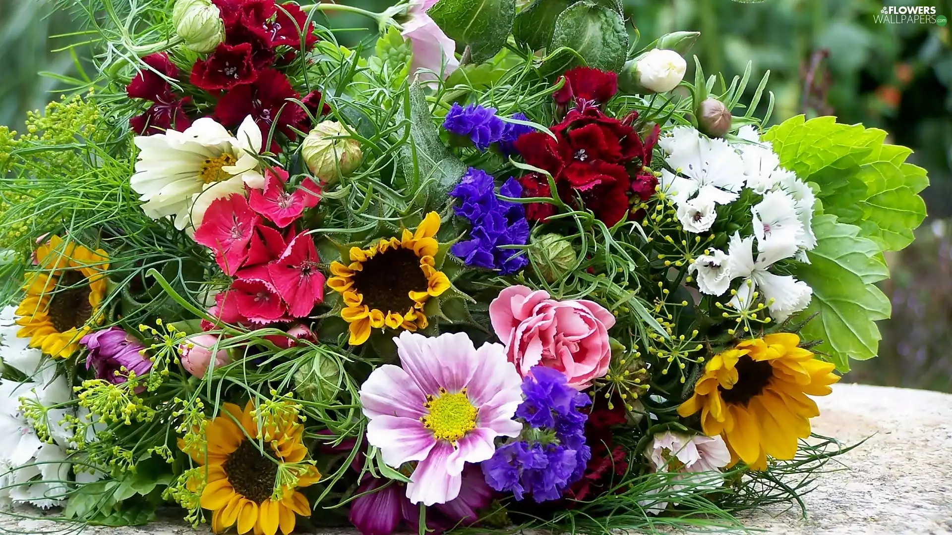 flowers, bouquet, various
