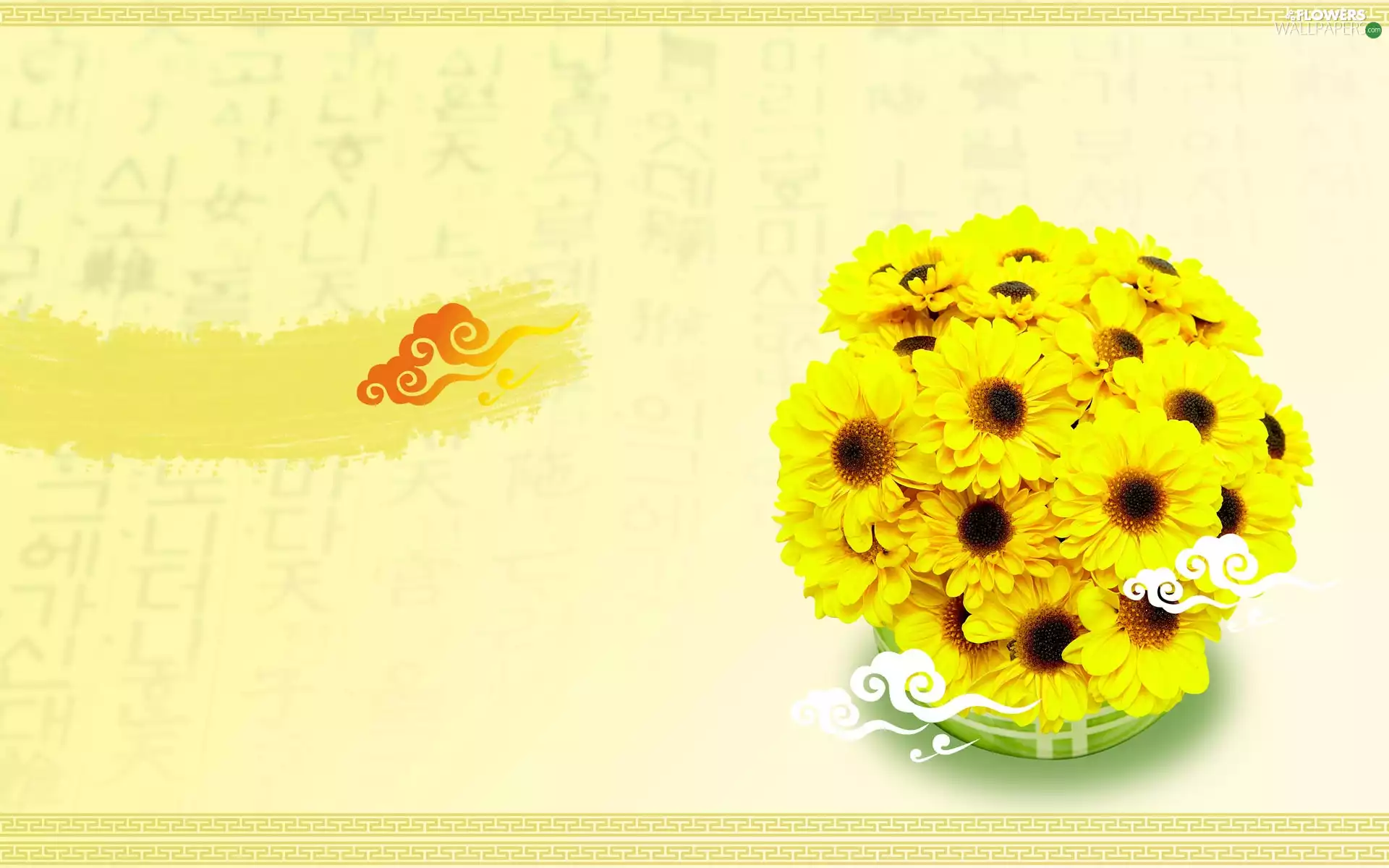 flowers, bouquet, yellow