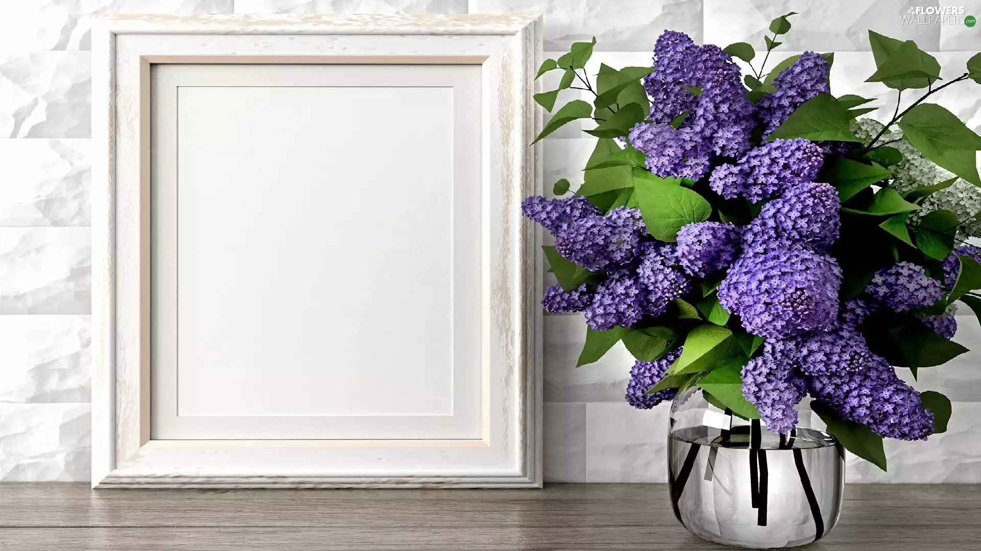 frame, bouquet, without