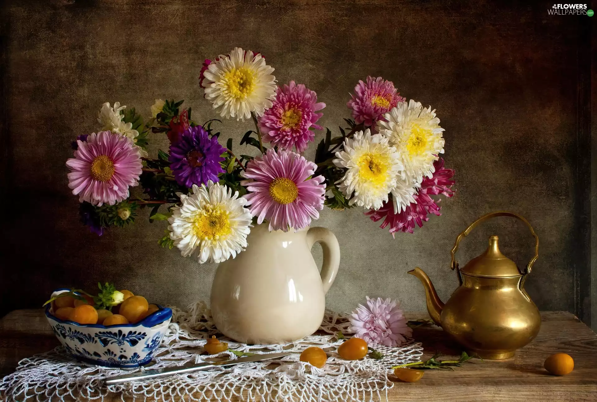kettle, Fruits, Astra, jug, color