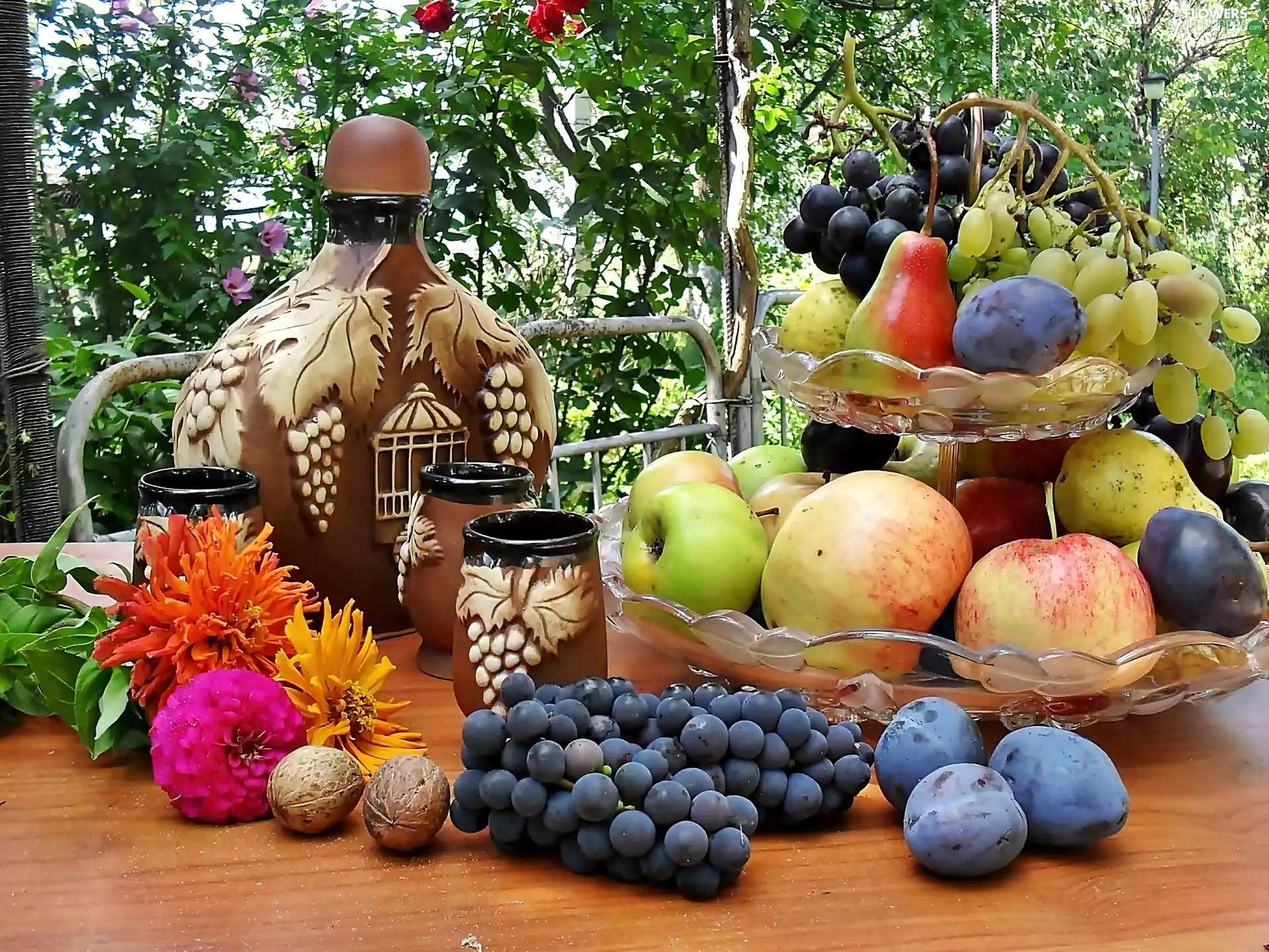 Fruits, Garden, Flowers