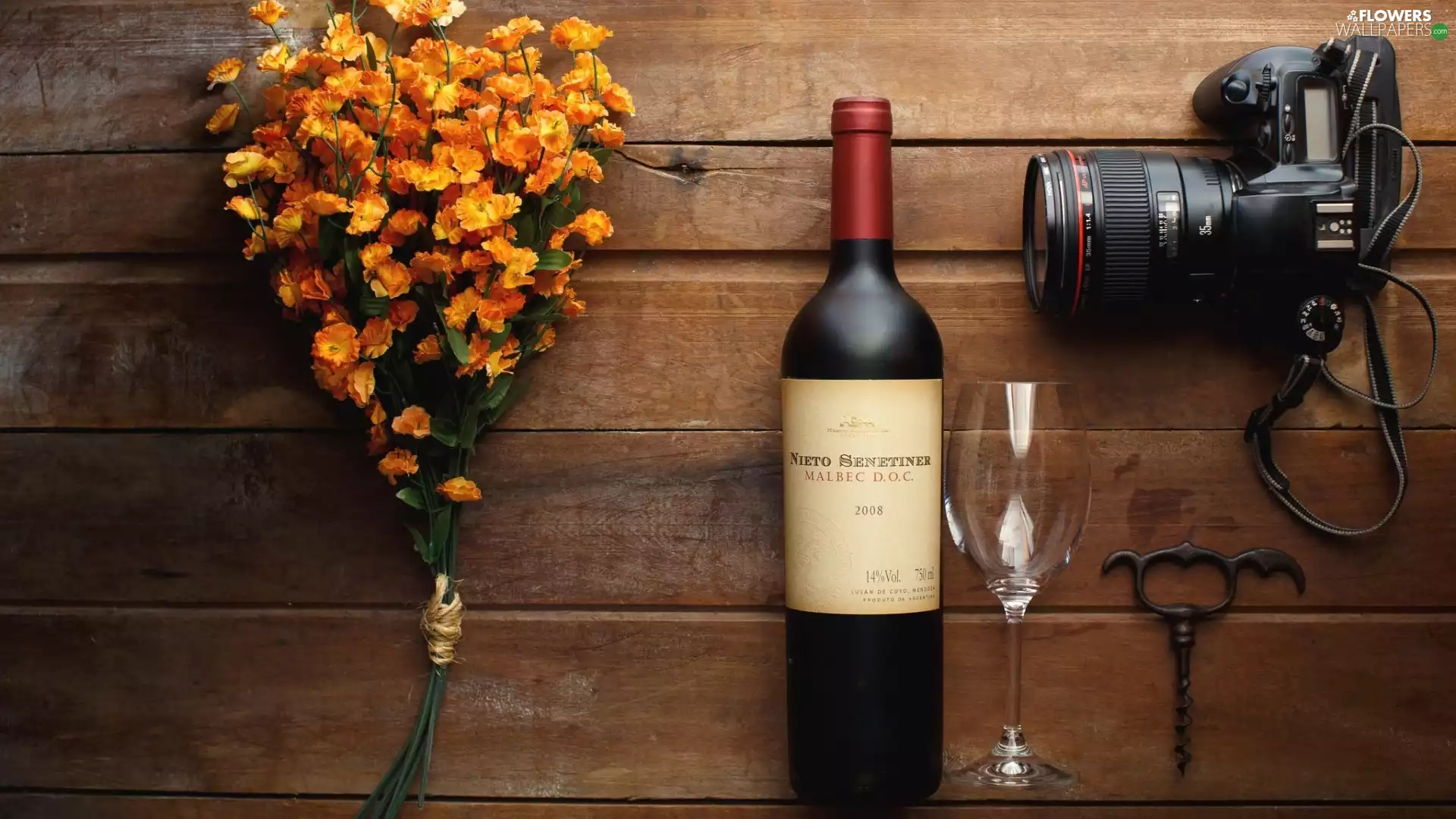 glass, bouquet, Flowers, Camera, Wine, composition, Artificial, boarding, spin, Bottle