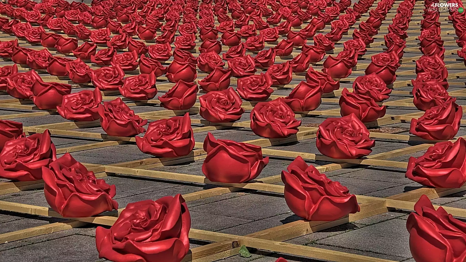 graphics, Red, roses