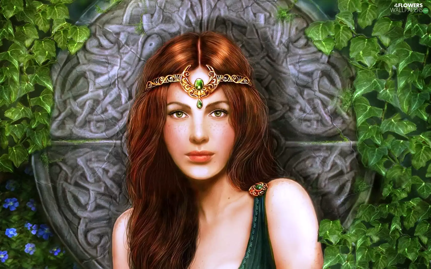 ivy, Women, Diadem