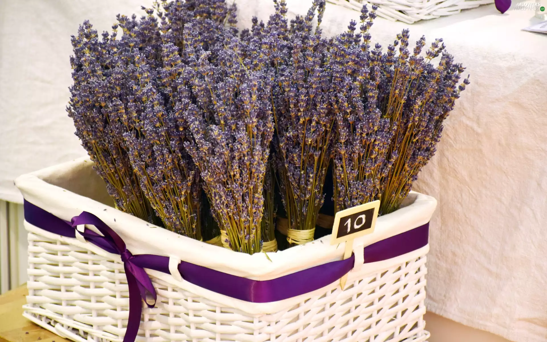 lavender, basket