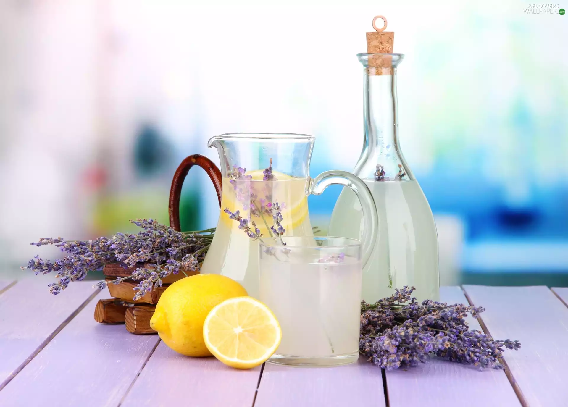 lavender, lemonade, Lemon