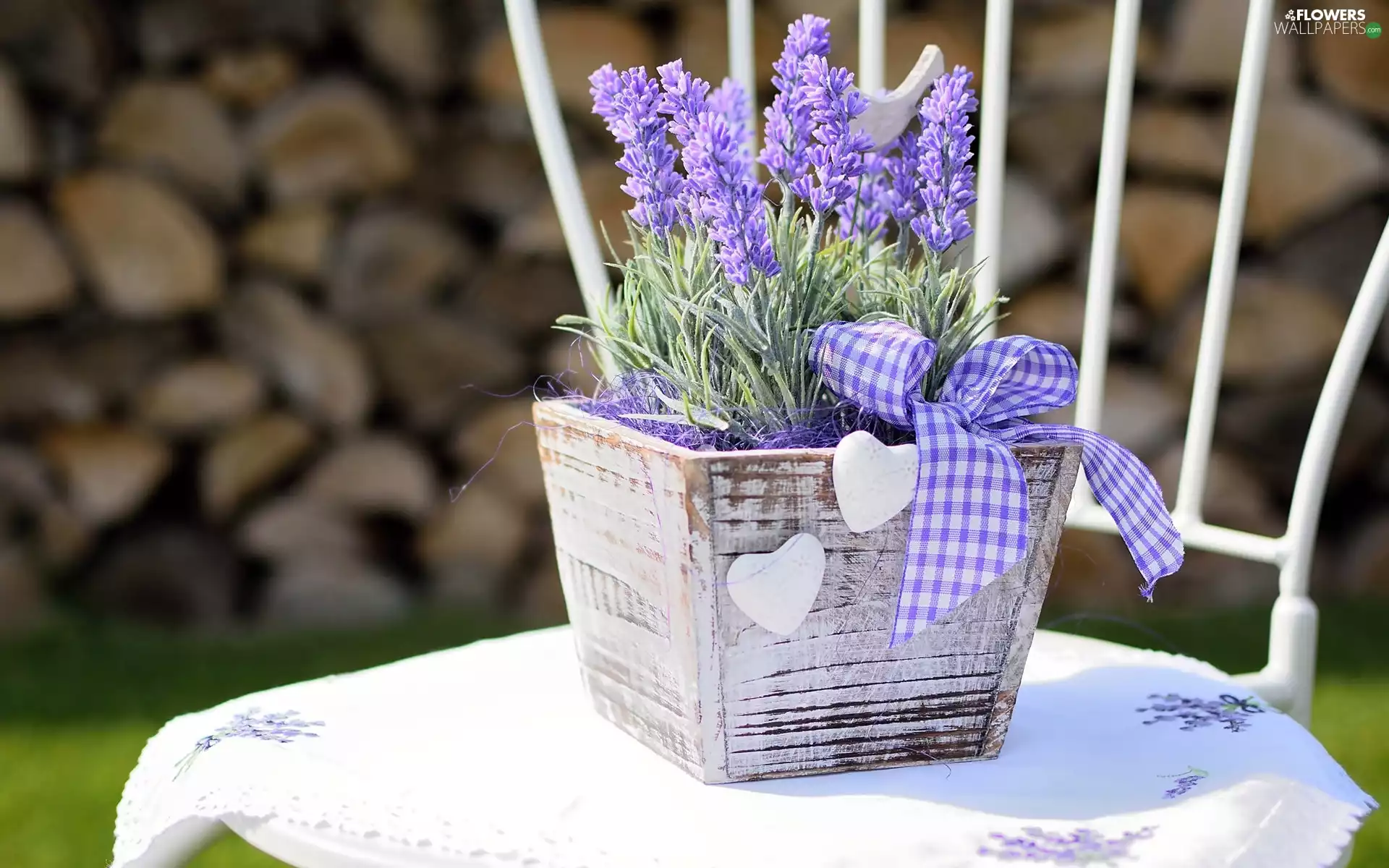 lavender, decoration, pot