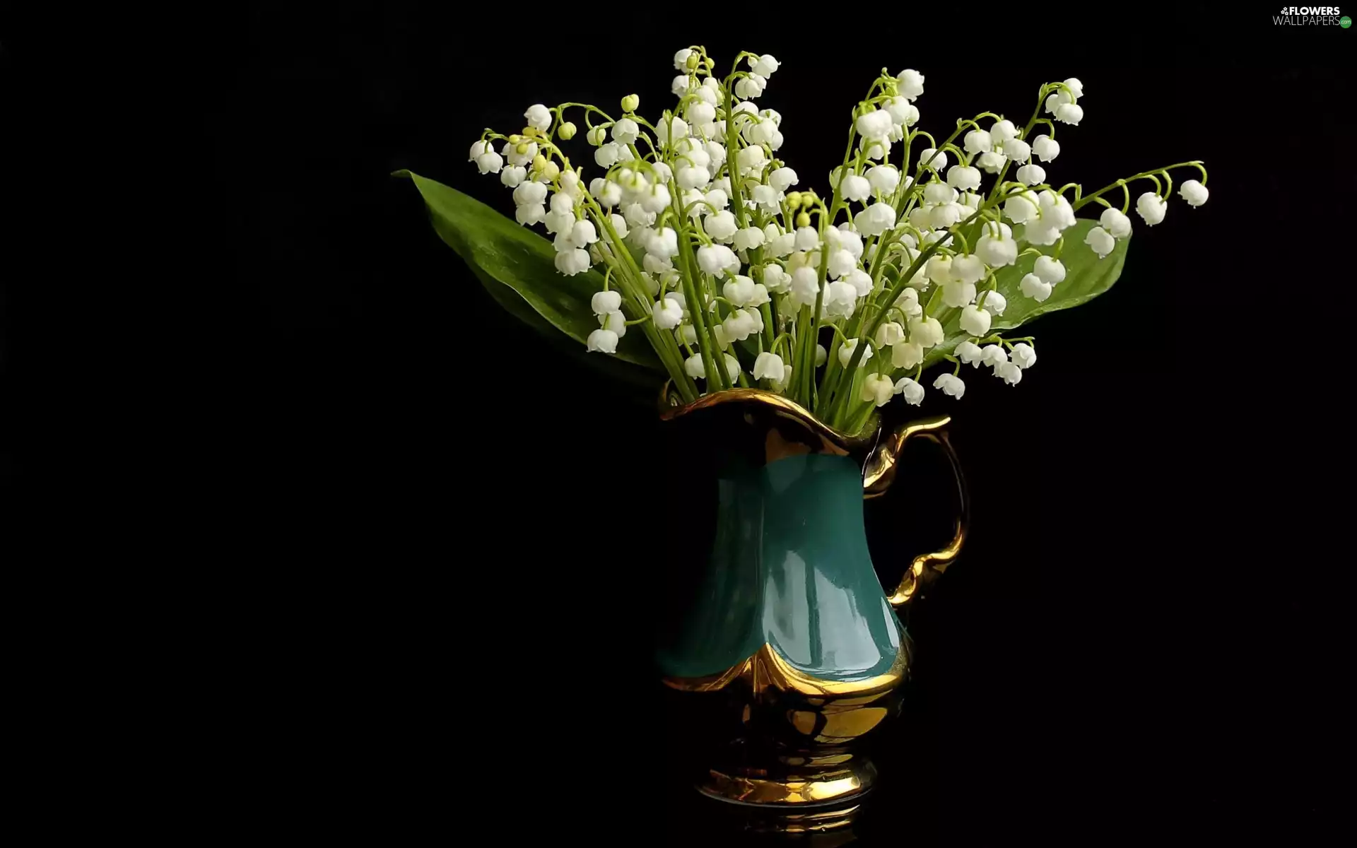 jug, small bunch, Lily of the Valley