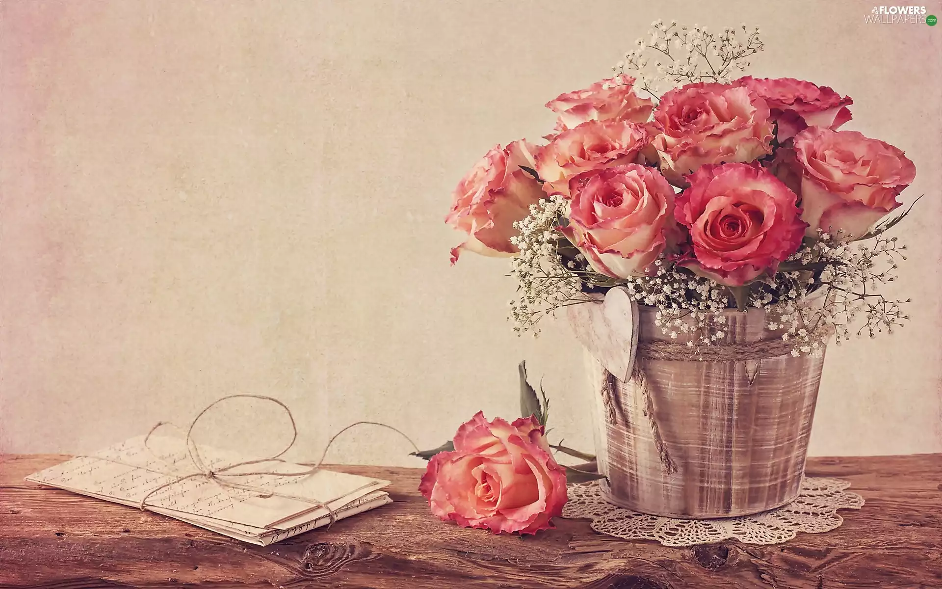 roses, list, decoration, bouquet, composition