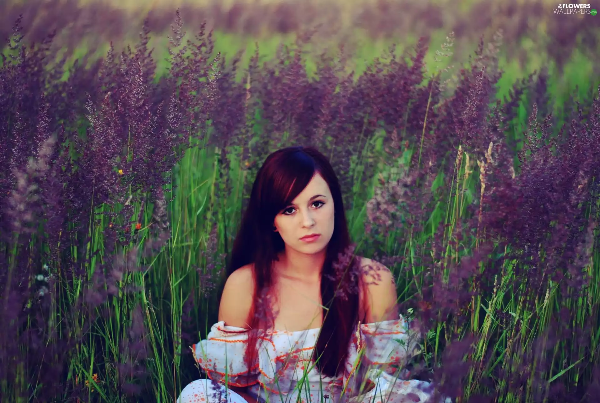 Women, Hair, heather, Longs