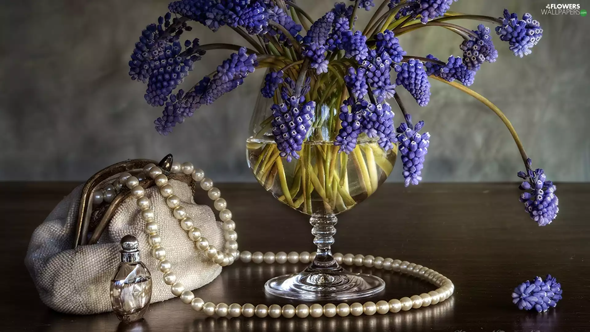 Purse, Muscari, Pearl