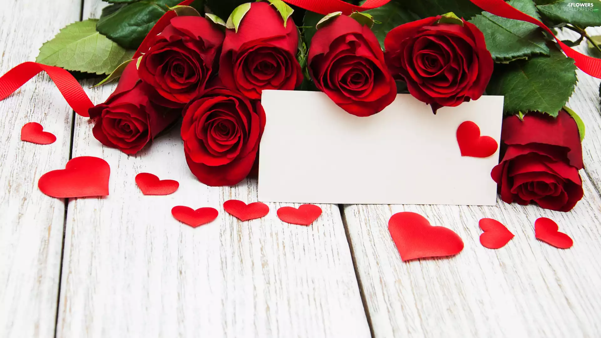 roses, heart, envelope, Red
