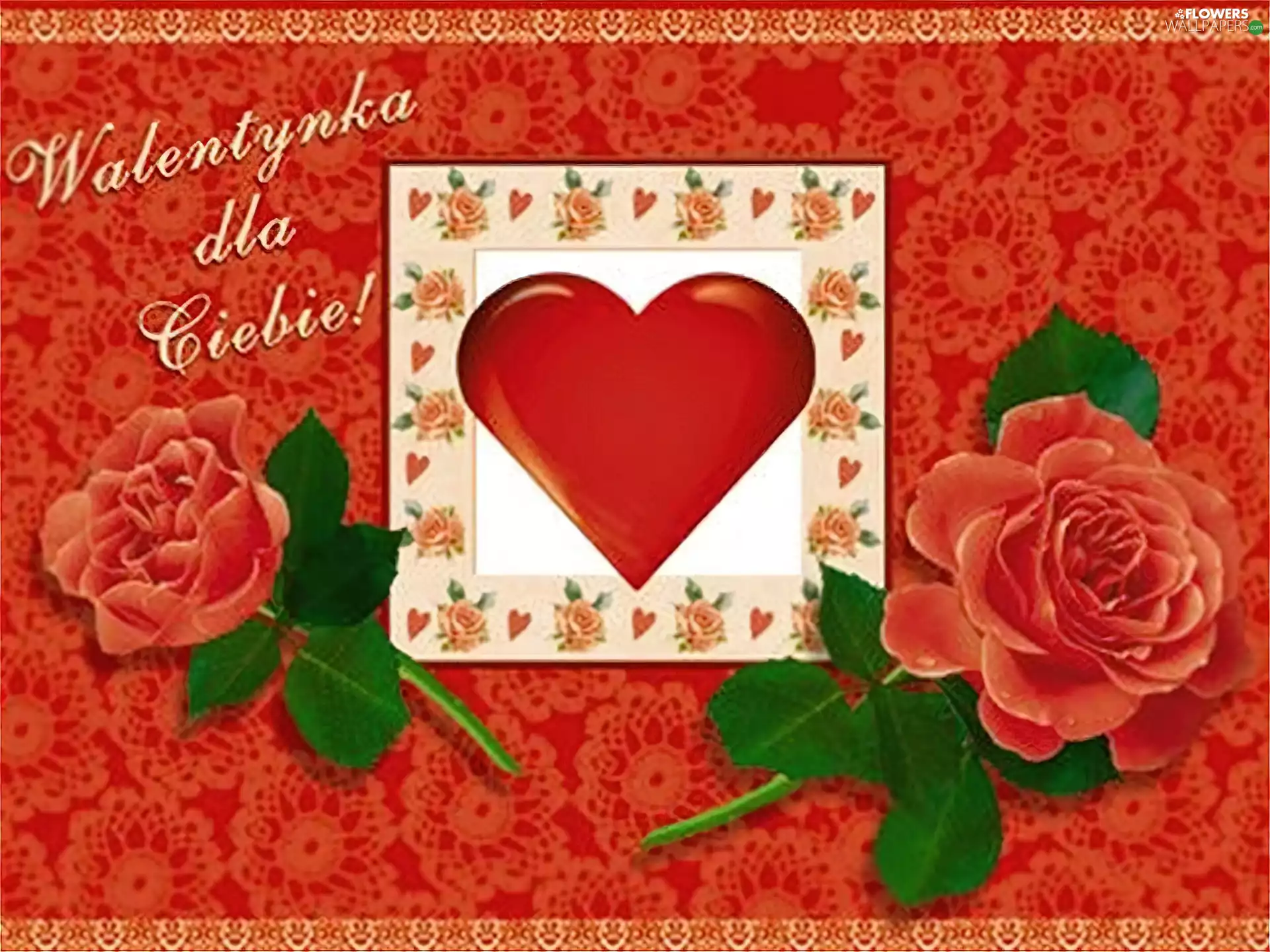 Heart teddybear, valentine, Red, roses, Two