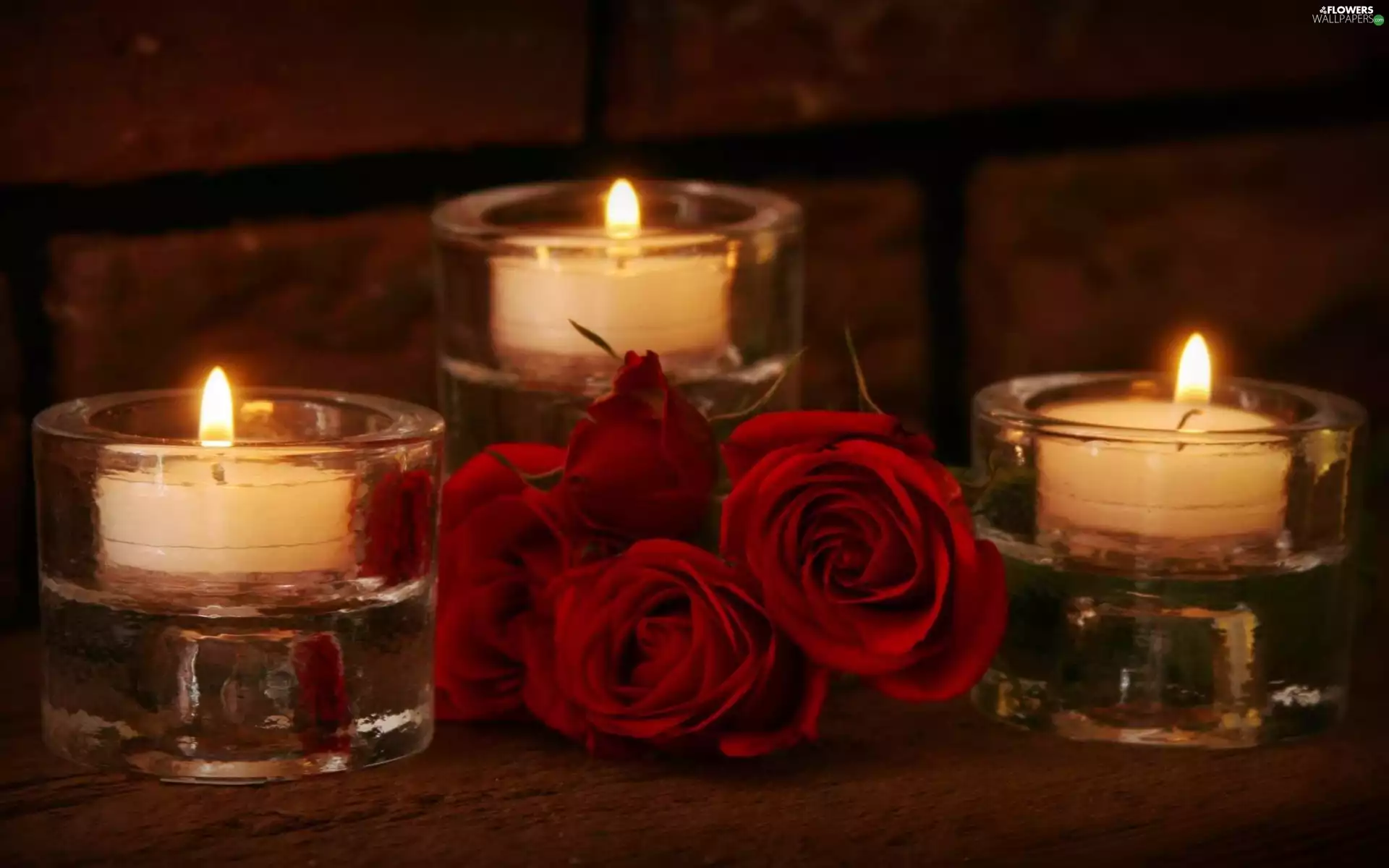 roses, Candles