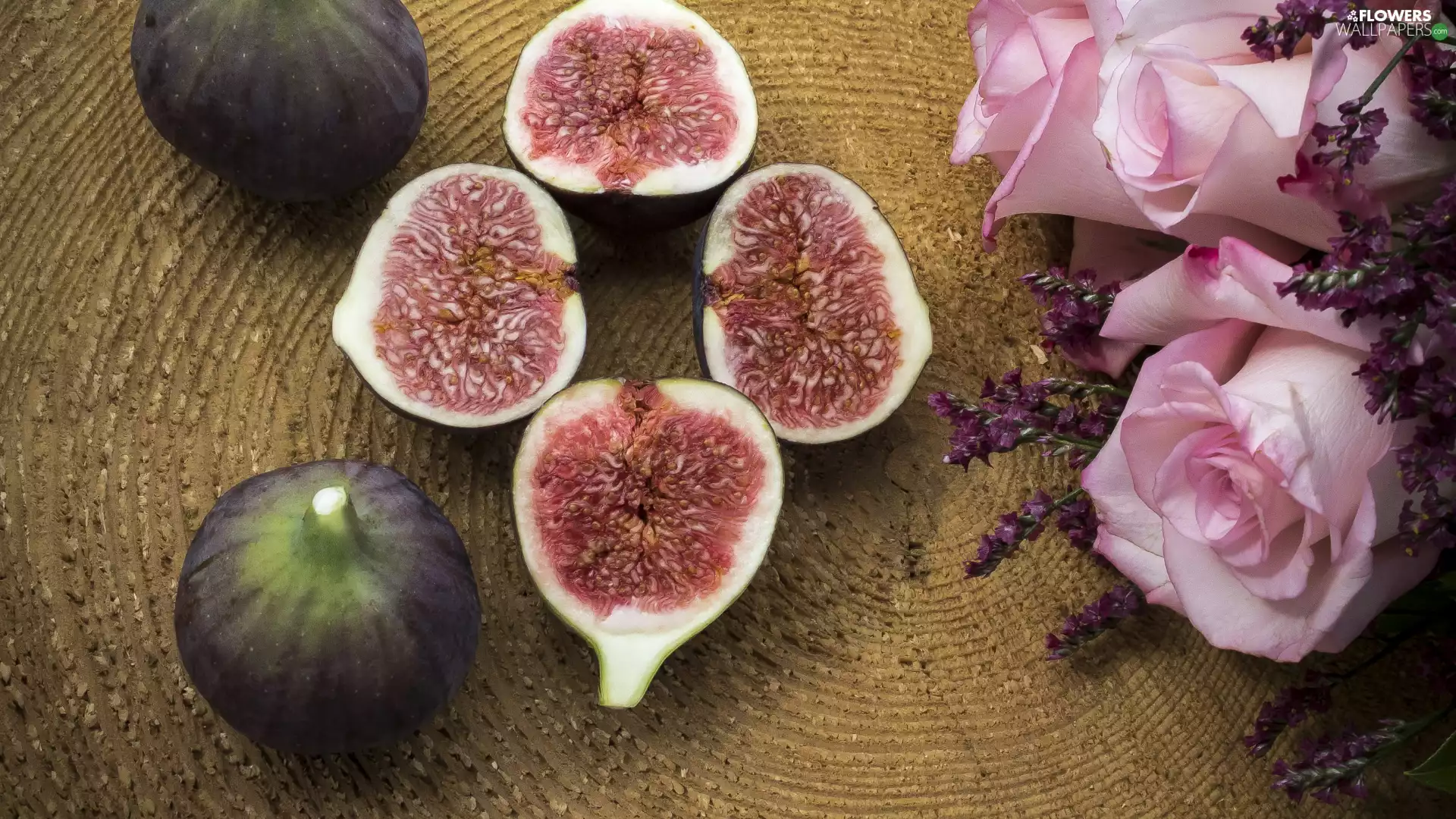 roses, figs, Pink