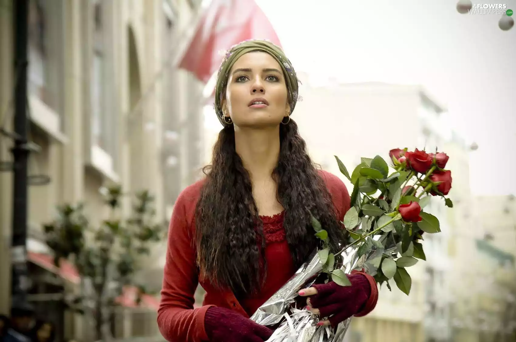 rouge, Women, bouquet