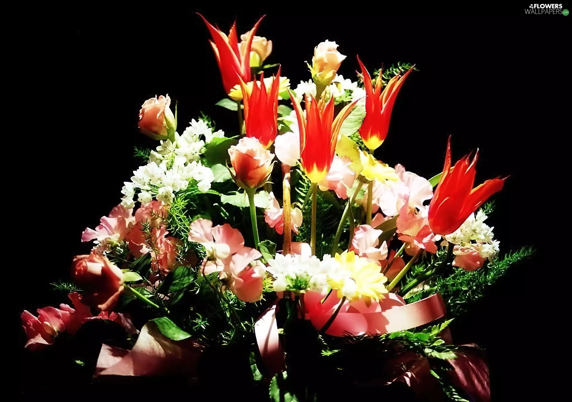 small bunch, flowers