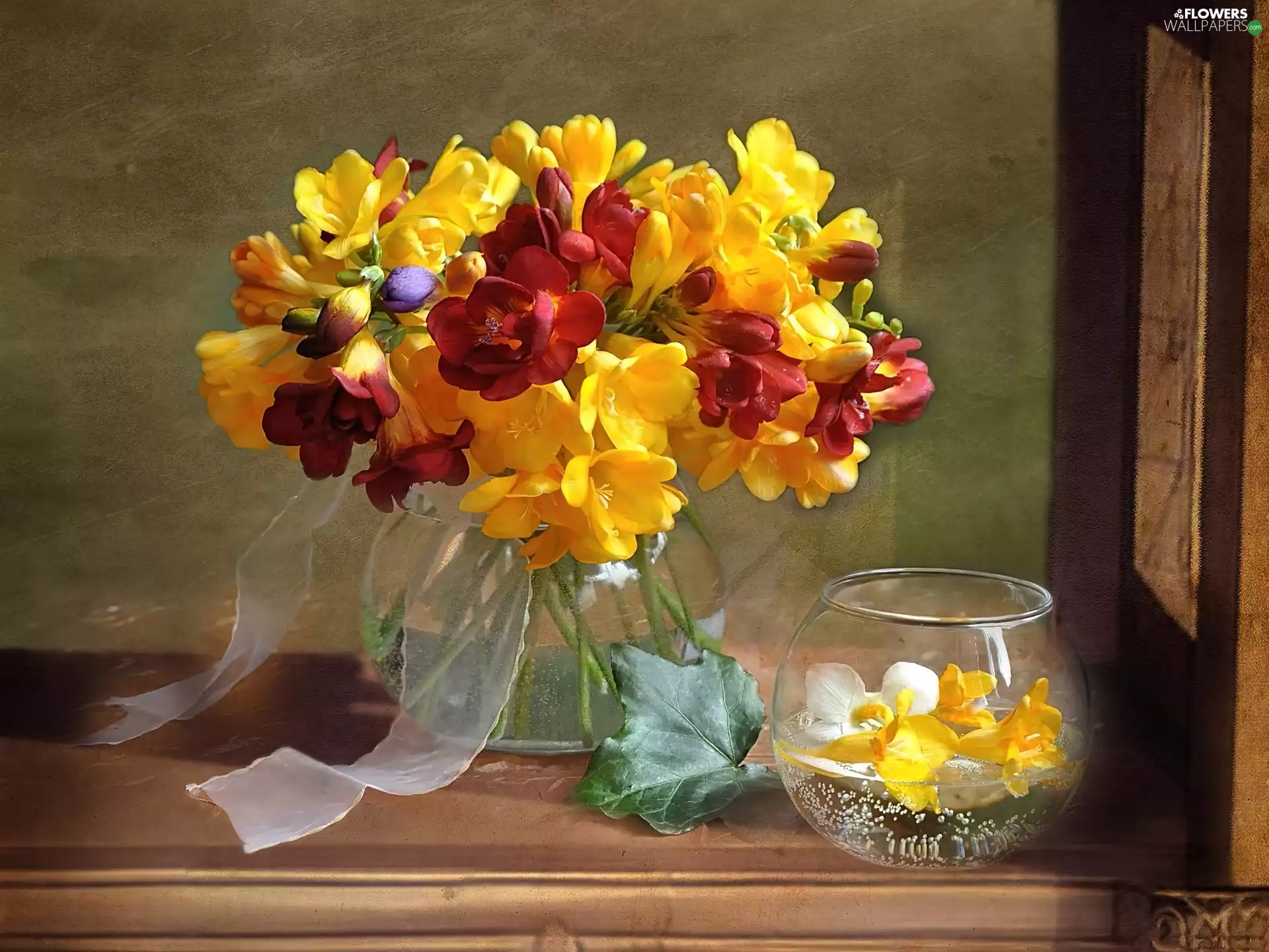 small bunch, freesia