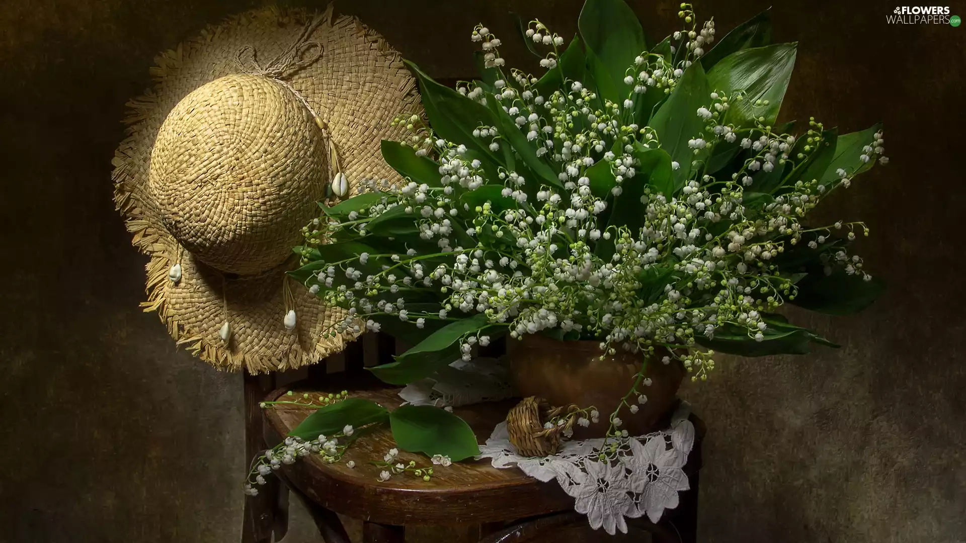 Chair, Lily of the Valley, Hat