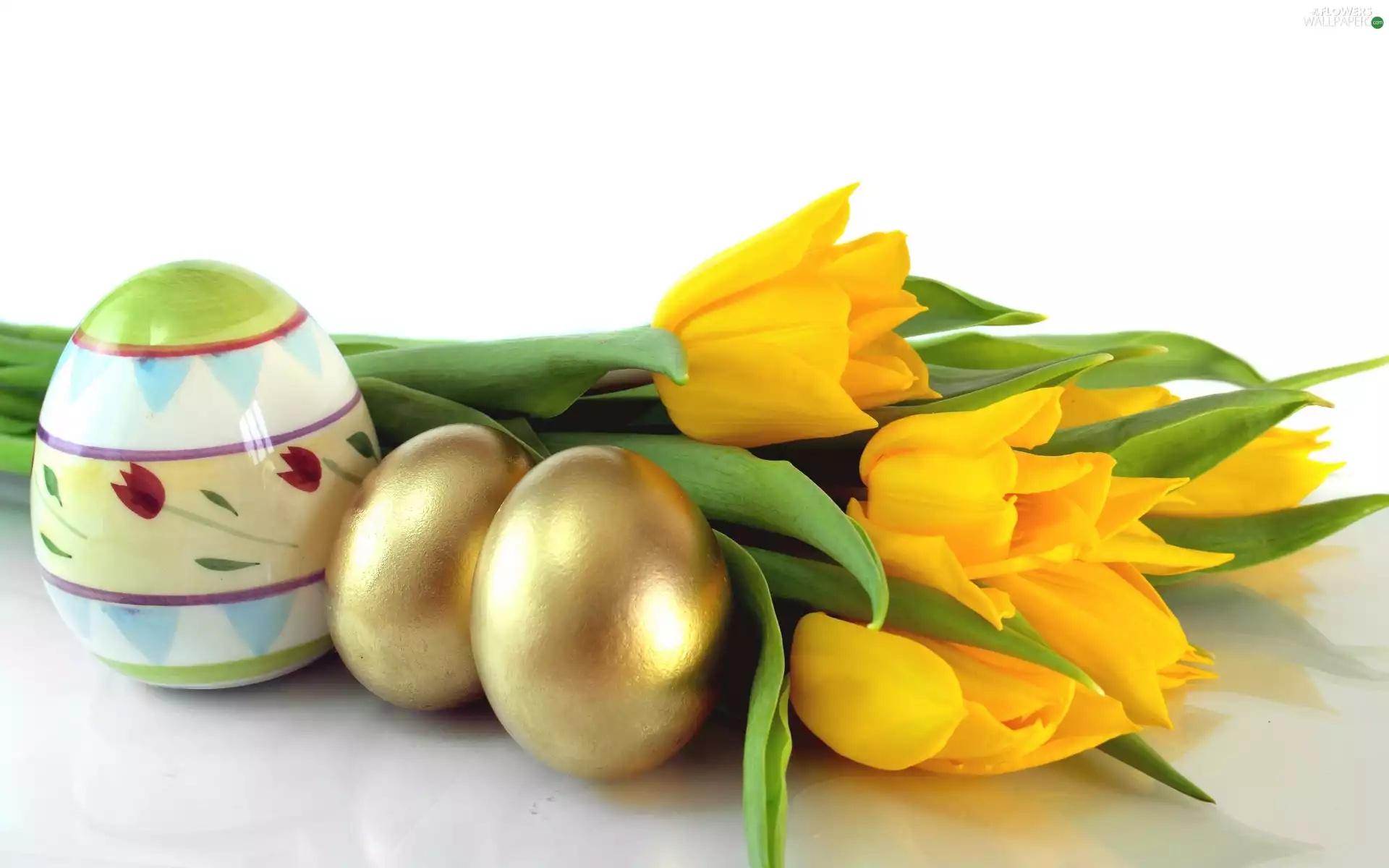 Tulips, Flowers, easter, eggs, eggs