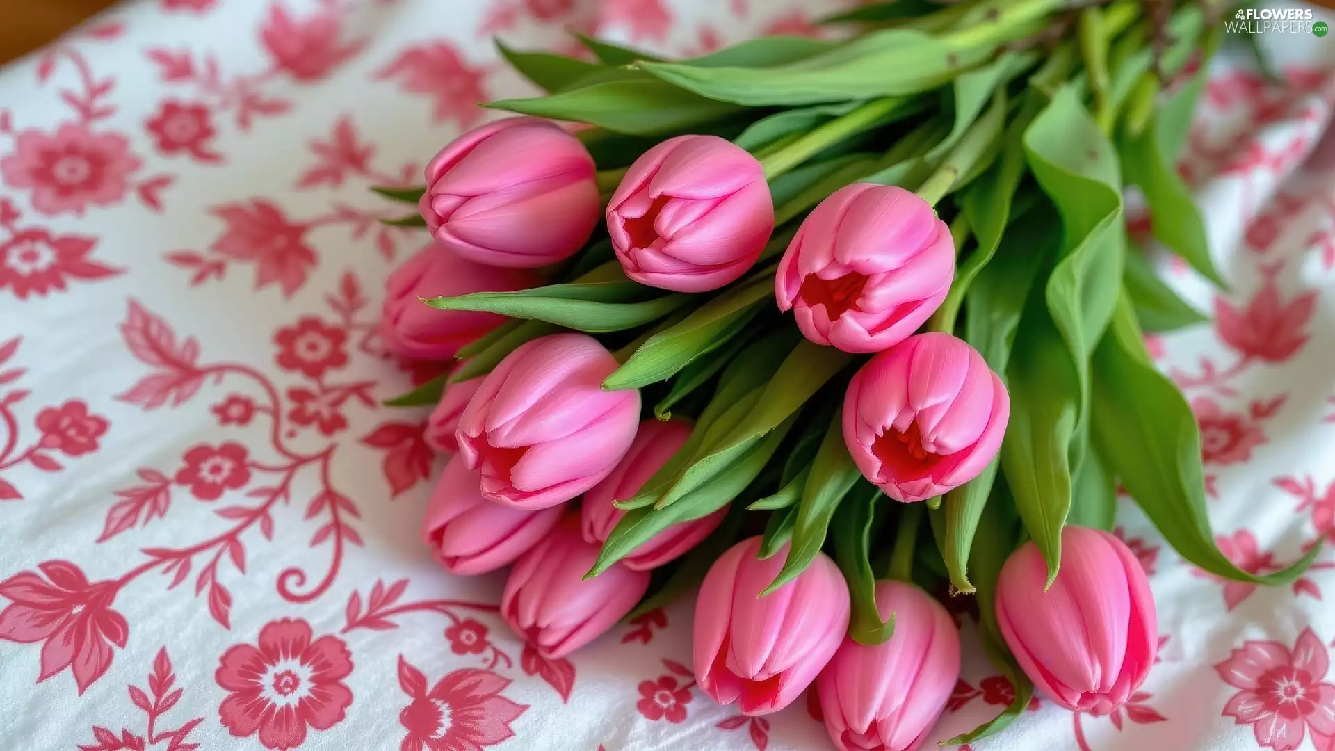 Pink, flowery, stuff, Tulips
