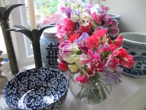 bouquet, peas, fragrant