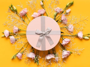 Box, Flowers, Eustomy