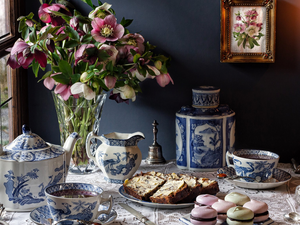 candle, cookies, Flowers, Helleborus, composition