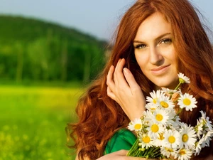 daisy, redhead, Women