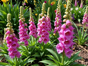 foxglove, Pink, Flowers