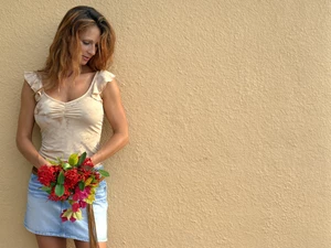 Flowers, Women, make-up