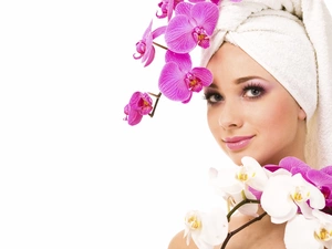 orchids, Women, make-up