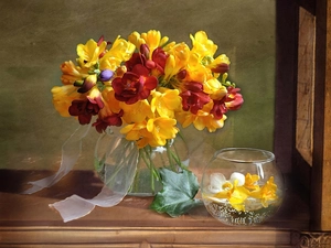 small bunch, freesia