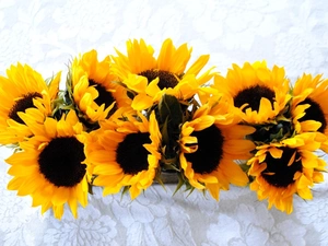 bouquet, sunflowers